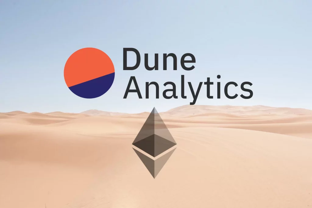Mistä dune analytics coin saa tietonsa?

