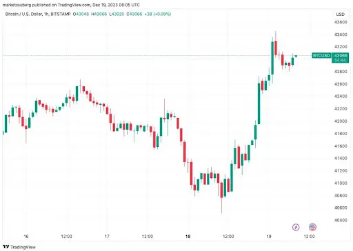 Bitcoinin hinnan nousu