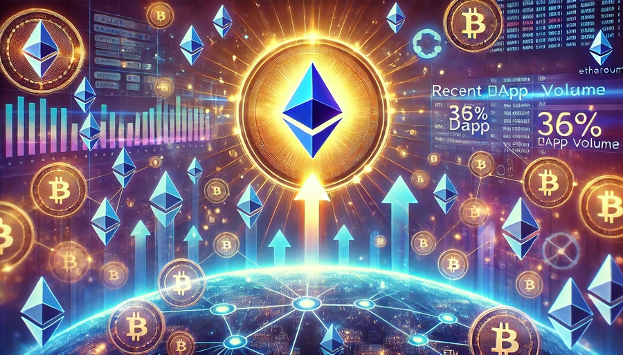 Ethereum DApp-volyymi kasvoi 36% viikossa