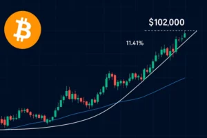 Bitcoin pysyy yli 90 000 dollarin tasolla ja on valmis rikkomaan 102 000 dollarin rajan positiivisten markkinatrendien keskellä